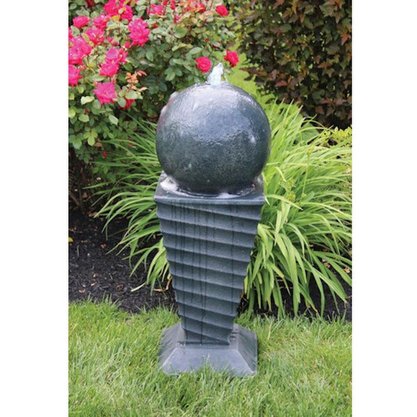 Contemporary Swirl Fountain 34" High